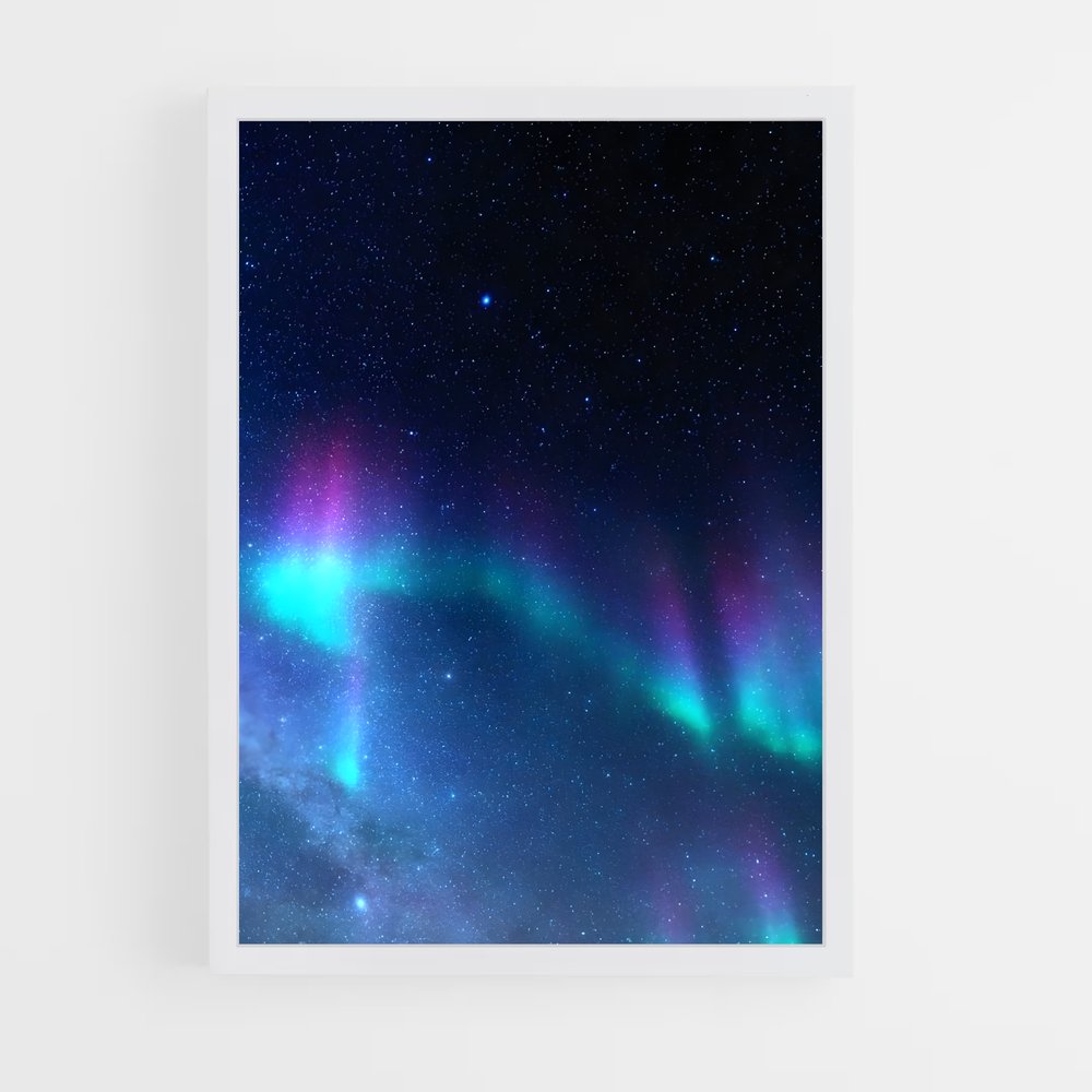Poster Aurora borealis envoûtant – affiche Univers (vue 3)